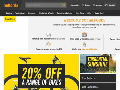 Halfords 提升騎行體驗的一站式零配件零售專家